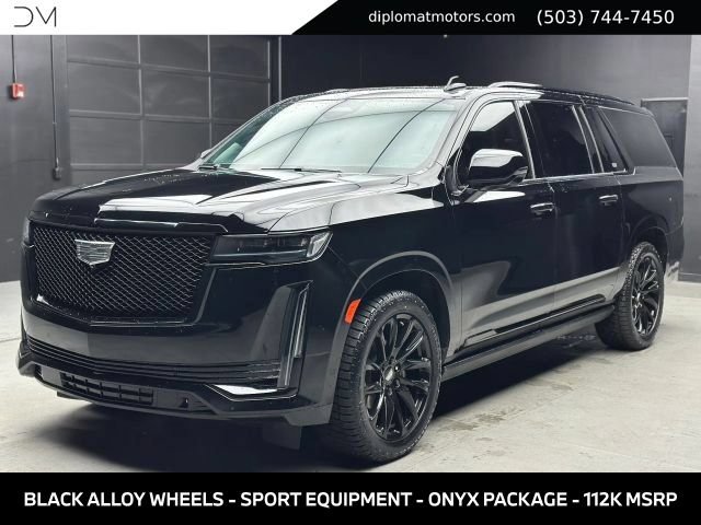 Used 2023 Cadillac Escalade ESV Sport Platinum w/ LPO, ONYX Package AWD/4WD image 1