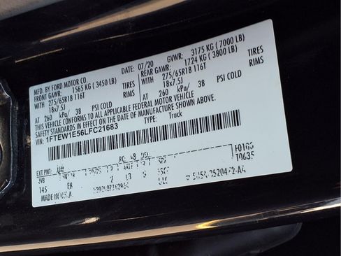 Used 2020 Ford F150 XLT w/ Equipment Group 302A Luxury AWD/4WD image 23