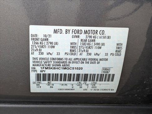 Used 2021 Ford Explorer Platinum w/ Equipment Group 601A image 27