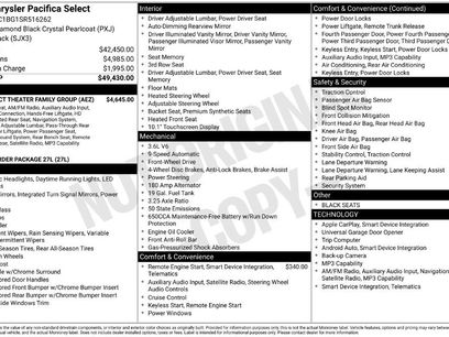 Used 2025 Chrysler Pacifica Select w/ Uconnect Theater Family Group