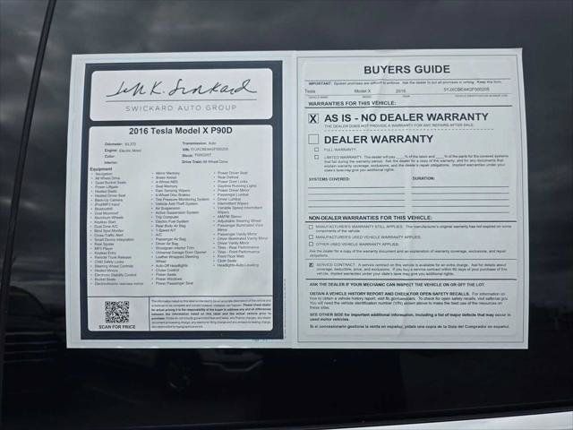 Used 2016 Tesla Model X P90D AWD/4WD image 18