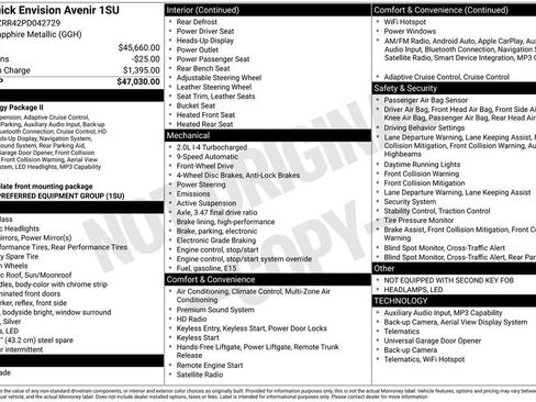 Certified 2023 Buick Envision Avenir FWD image 36