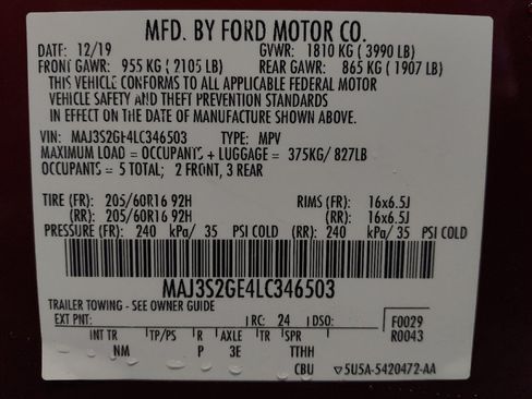 Used 2020 Ford EcoSport SE image 33