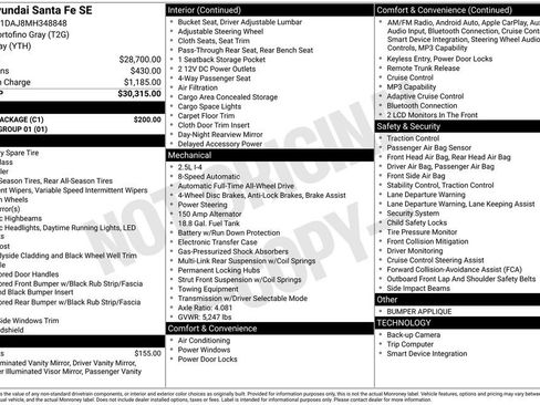 Used 2021 Hyundai Santa Fe SE w/ Cargo Package AWD/4WD image 32