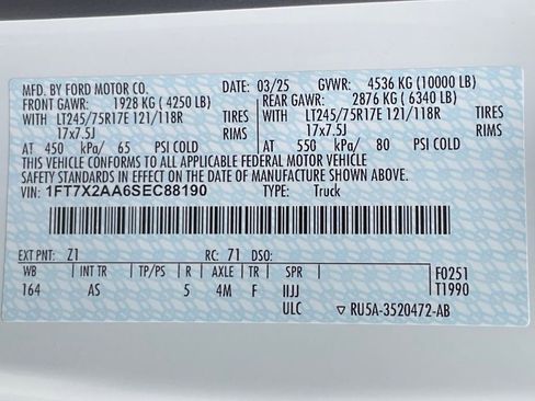 New 2025 Ford F250 XL w/ XL Chrome Package image 55