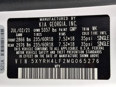 Used 2021 Kia Sorento EX FWD image 32
