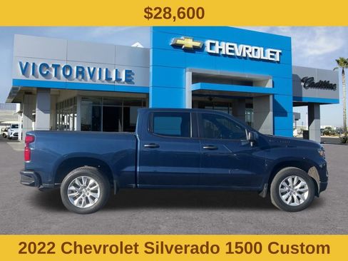 Used 2022 Chevrolet Silverado 1500 Custom w/ LPO, Dark Essentials Package image 2