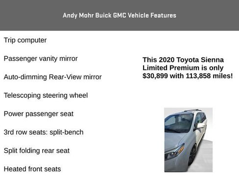 Used 2020 Toyota Sienna Limited Premium AWD/4WD image 16