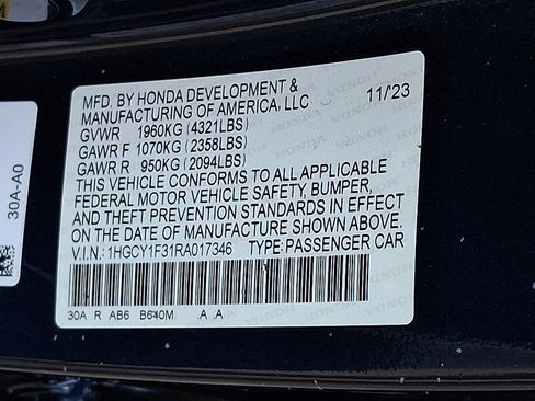 Used 2024 Honda Accord EX image 28