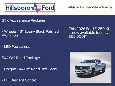 New 2026 Ford F250 XL w/ STX Appearance Package AWD/4WD image 10