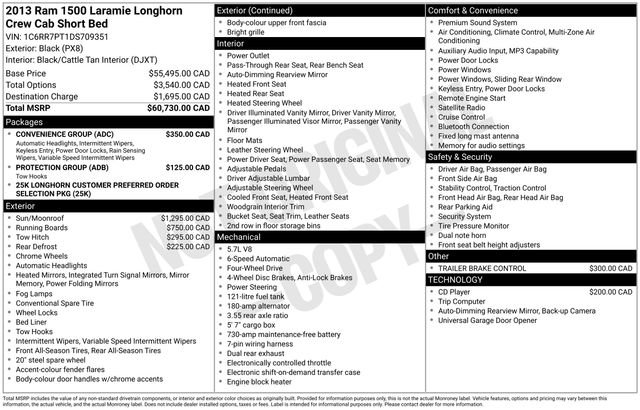 Used 2013 RAM 1500 Laramie Longhorn w/ Convenience Group AWD/4WD image 38