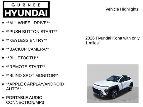 New 2026 Hyundai Kona SEL Premium AWD/4WD image 9