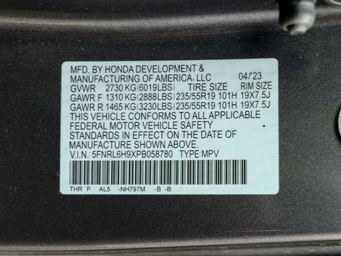 Used 2023 Honda Odyssey Elite image 63