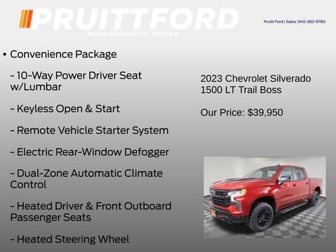 Used 2023 Chevrolet Silverado 1500 LT Trail Boss w/ LPO, Dark Essentials Package image 7