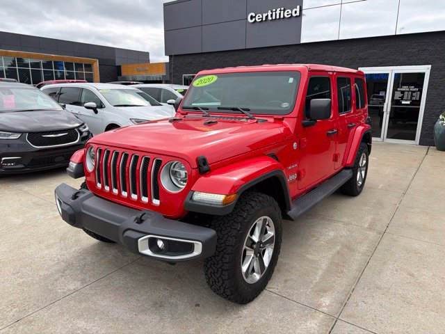 Certified 2020 Jeep Wrangler Unlimited Sahara w/ LED Lighting Group AWD/4WD image 3