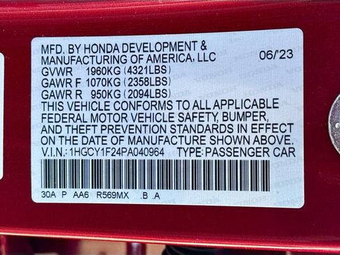 Certified 2023 Honda Accord LX image 28