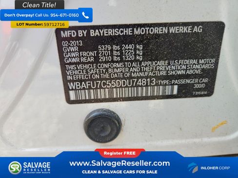 Used 2013 BMW 535i xDrive Sedan AWD/4WD image 16