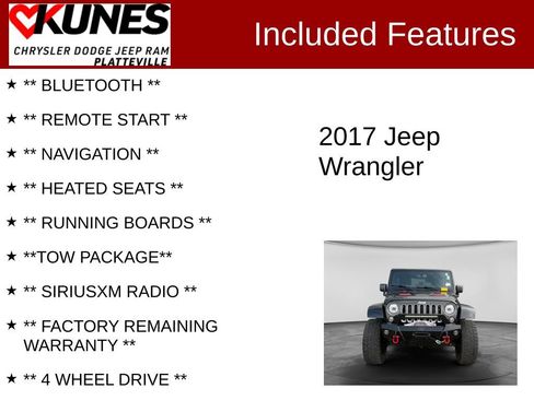 Used 2017 Jeep Wrangler Unlimited Sahara w/ Dual Top Group AWD/4WD image 2