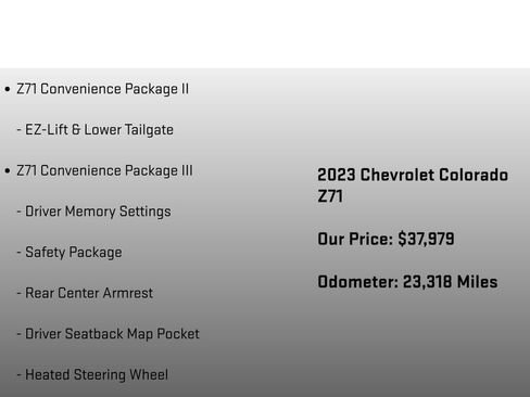 Used 2023 Chevrolet Colorado Z71 w/ Z71 Convenience Package 2 image 24