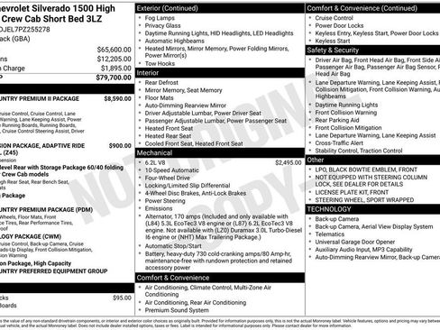 Used 2023 Chevrolet Silverado 1500 High Country AWD/4WD image 42