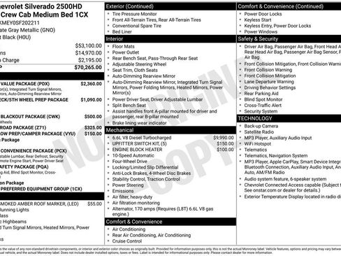 Used 2025 Chevrolet Silverado 2500 Custom w/ Custom Value Package AWD/4WD image 37