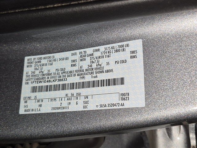 Used 2020 Ford F150 Lariat AWD/4WD image 14