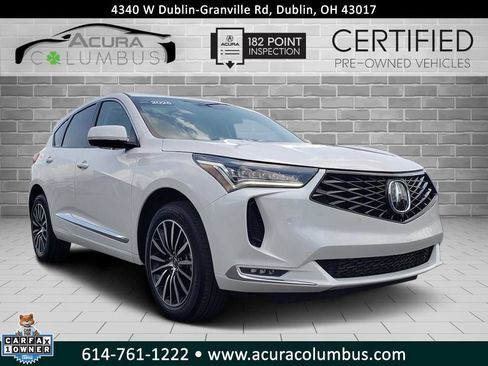 Certified 2025 Acura RDX SH-AWD w/ Advance Package image 1