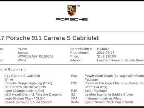 Used 2017 Porsche 911 Carrera S RWD image 7