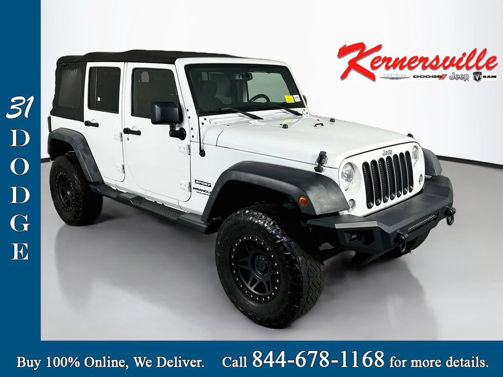 Used 2015 Jeep Wrangler Unlimited Sport w/ Quick Order Package 24S AWD/4WD image 1