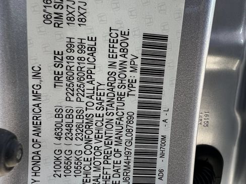 Used 2016 Honda CR-V Touring image 33