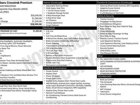 Used 2024 Subaru Crosstrek 2.0i Premium w/ Popular Package #3 image 10