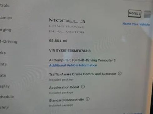 Used 2021 Tesla Model 3 Long Range AWD/4WD image 3