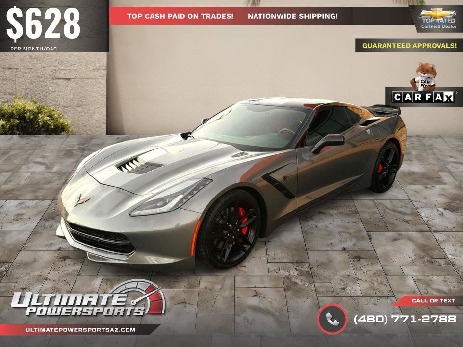 Used 2016 Chevrolet Corvette Stingray Coupe w/ Carbon Flash Badge Package RWD image 77