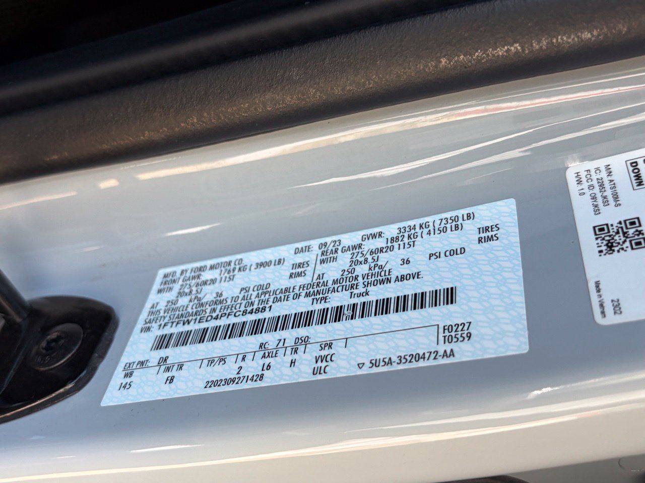 Used 2023 Ford F150 XLT w/ Equipment Group 302A High AWD/4WD image 13