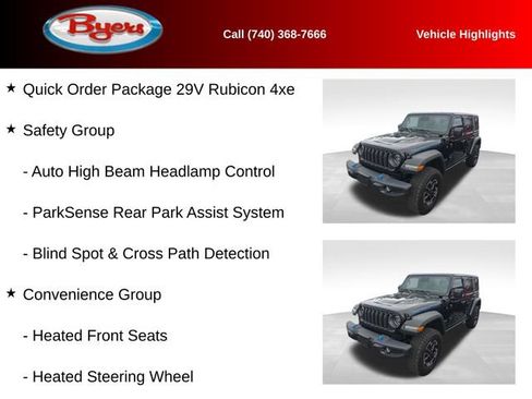 Used 2025 Jeep Wrangler Unlimited Rubicon 4xe w/ Safety Group image 11