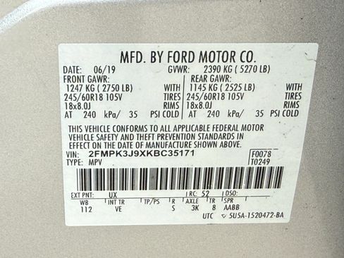 Used 2019 Ford Edge SEL w/ Equipment Group 201A image 36