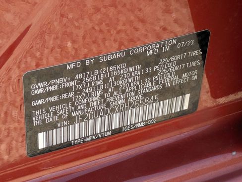 Used 2024 Subaru Crosstrek 2.0i Premium image 33