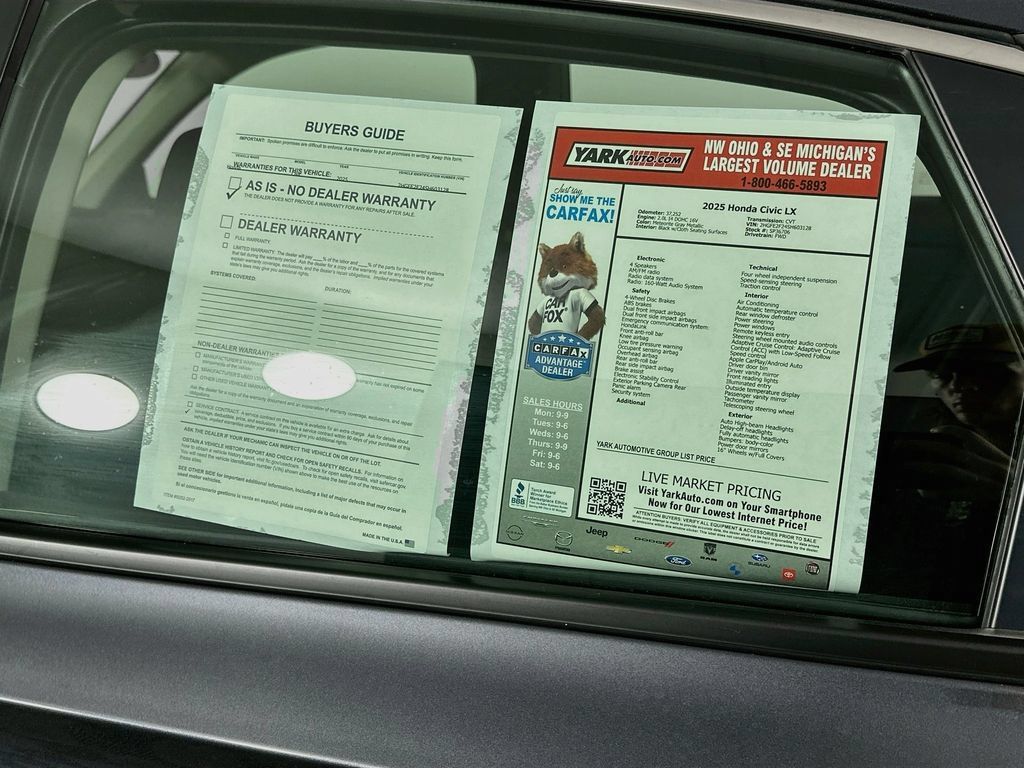 Used 2025 Honda Civic LX image 13
