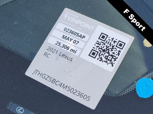 Used 2021 Lexus RC 350 F Sport RWD image 25
