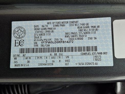 Used 2024 Ford F150 Lariat AWD/4WD image 34