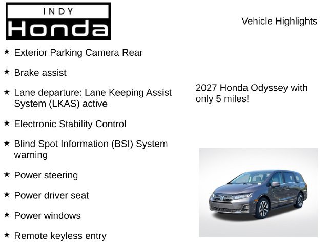 New 2027 Honda Odyssey EX-L image 7