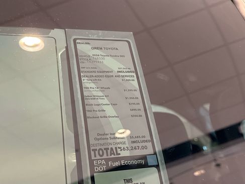 New 2026 Toyota Tundra SR5 w/ TRD Off-Road Package AWD/4WD image 27