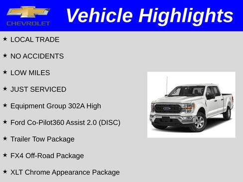 Used 2022 Ford F150 XLT w/ Equipment Group 302A High AWD/4WD image 2
