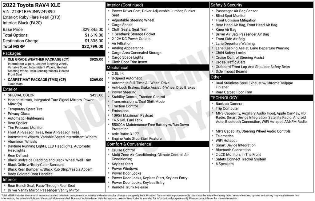 Certified 2022 Toyota RAV4 XLE w/ XLE Grade Weather Package AWD/4WD image 25