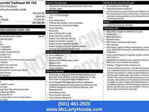 Used 2023 Chevrolet TrailBlazer RS FWD image 14