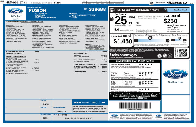Used 2017 Ford Fusion SE w/ Fusion SE Technology Package FWD image 9
