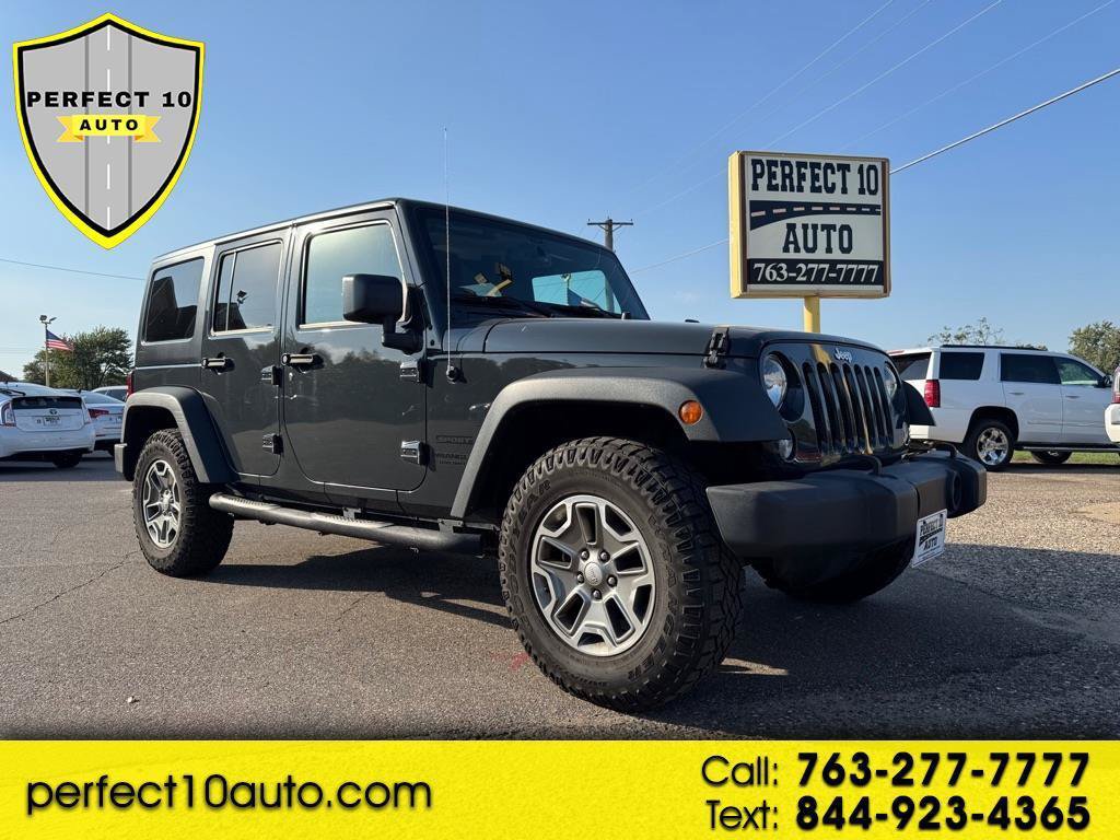 Used 2016 Jeep Wrangler Unlimited Sport w/ Quick Order Package 24S AWD/4WD image 1