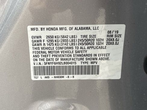 Used 2020 Honda Pilot Touring image 11