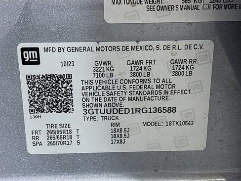 Certified 2024 GMC Sierra 1500 SLT AWD/4WD image 34