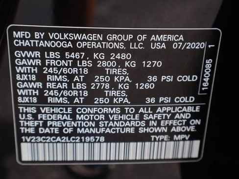 Used 2020 Volkswagen Atlas Cross Sport SE FWD image 25
